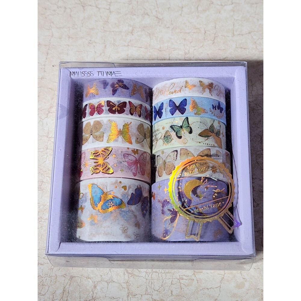 Butterfly Washi Tape Box Multicolor Kawaii